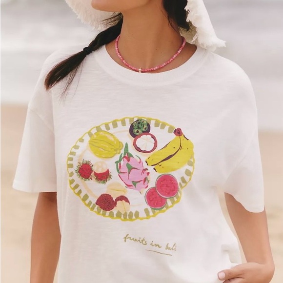 Anthropologie Tops - Anthropologie Celandine x Agathe Marty Graphic Platter Tee